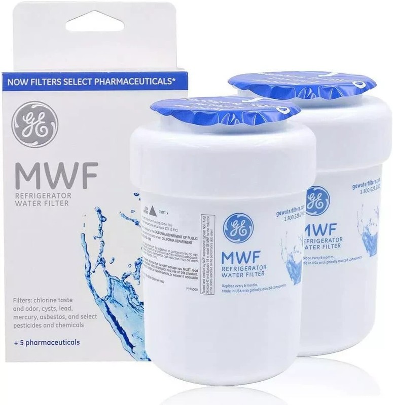 2 PACK GE MWF MWFP 46-9991 GWF Smartwater Genuine Refrigerator Water Filter