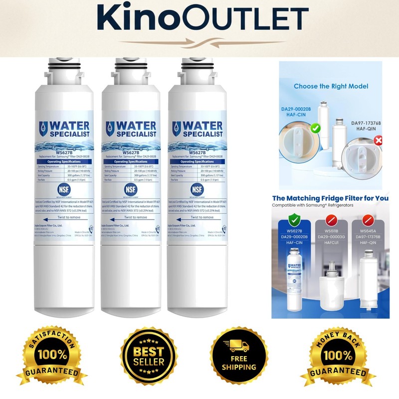 Effortless Replacement WS627B Samsung Water Filters – 3 Pack for Fresh Water