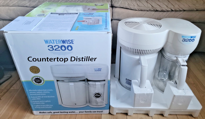 Waterwise 3200 Countertop Water Distiller System White – NEW Open Box READ