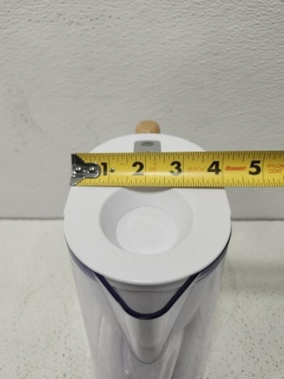 Filtered Water Pitcher 7 Cup BHG Wooden Handle Better Homes & Gardens NEW No Box gallery