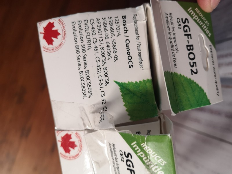 2 Pk Swift Green SGF-BO52 Replacement For Bosch / CunoOCS CS52 - Sealed New gallery
