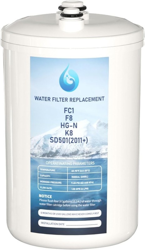 FC1 F8 HG-N Water Filter Replacement Compatible with Enagic Leveluk