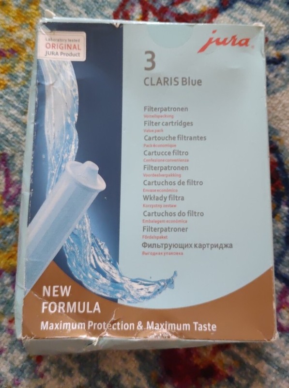 Jura 71312 Claris Water Filter Blue Pack of 3