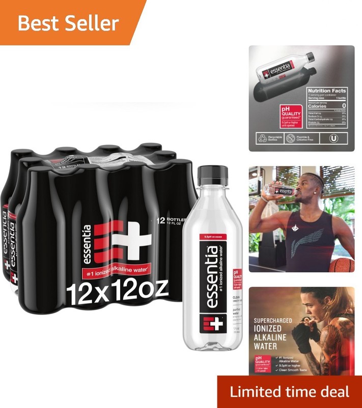 Hydrate Well with Essentia Supercharged Ionized Alkaline Water, 12 Fl Oz Bottles