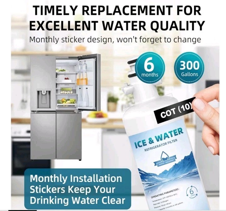 ADQ360061 Water Filter Replacement for LG LT700P, Fit Kenmore Elite Water Filter gallery
