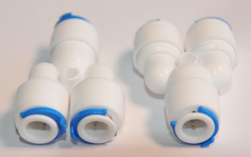 ¼” 3 TREE WAY UNION TEE TUBE QUICK PUSH CONNECT RO REVERSE OSMOSIS WATER FILTER gallery