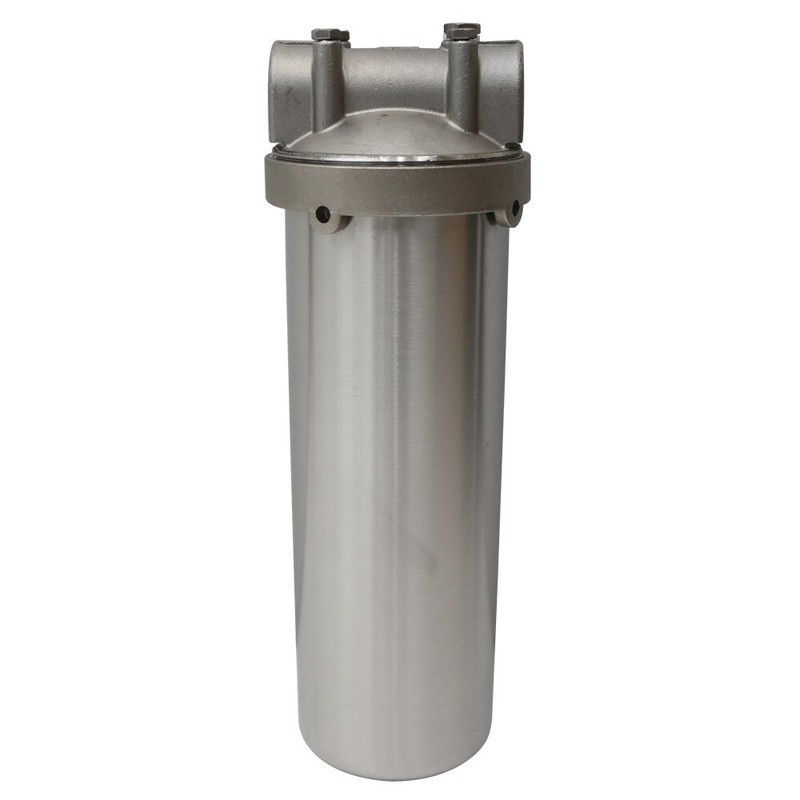 1" NPT 10" Long Water Filter Housing Corrosion-resistant Stainless Steel Filter gallery