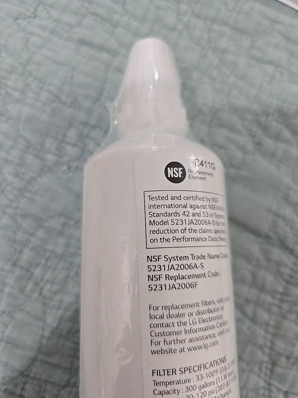 NEW LG Water Filter Replacement Cartridge LT600P/PC/PCS 5231JA2006F gallery