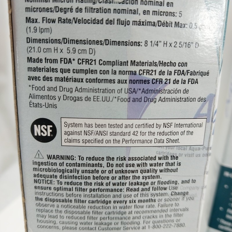 4x Aqua-Pure AP717 Inline Water Filter for Refrigerator - Free Shipping gallery