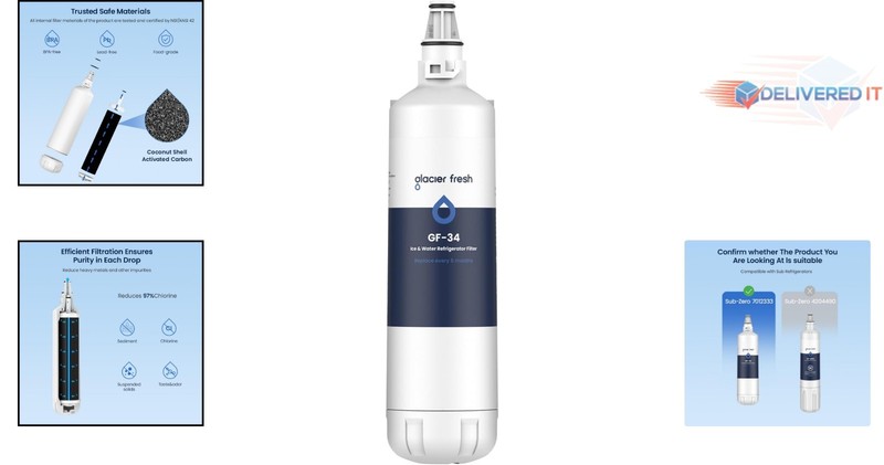 Ice Maker Water Filter Replacement Activated Carbon for Sub-Zero Manitowoc gallery