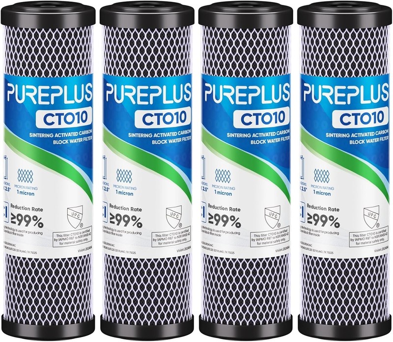 Cartucho De filtro De Agua De Bloque De Carbono Activado 10″ Universal Reemplazo