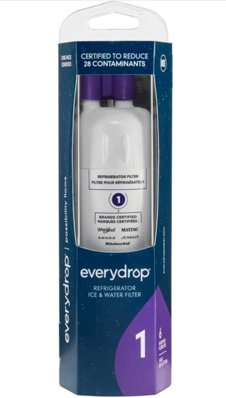 Ice and Water Refrigerator Filter 1, EDR1RXD1, Purple