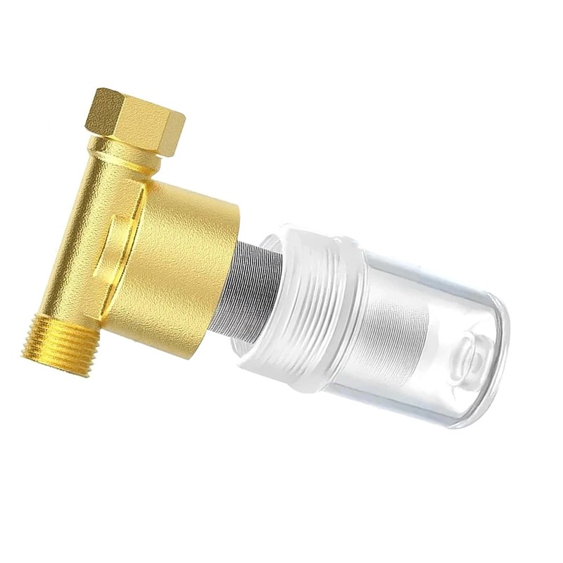 Brass Sediment Filter for Water Heater 40 Micron Reusable 1/2 3/4 Inch Strainer gallery