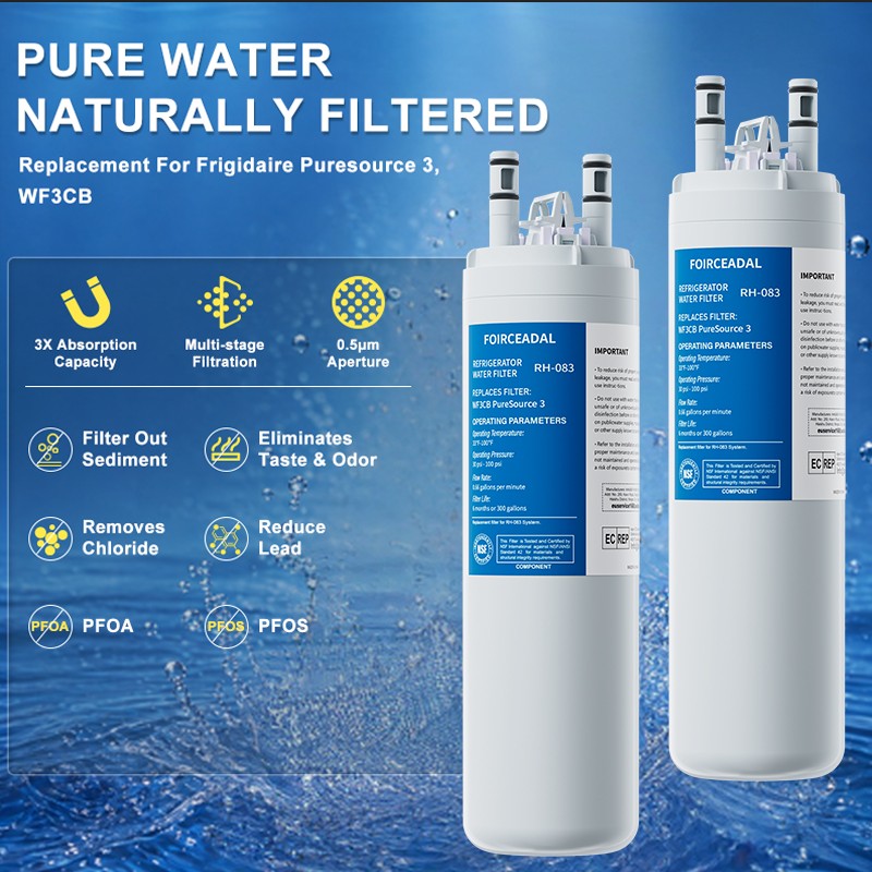 2/4/6Pack for Frigidaire WF3CB Pure Source 3 Water & Ice Refrigerator Filter new