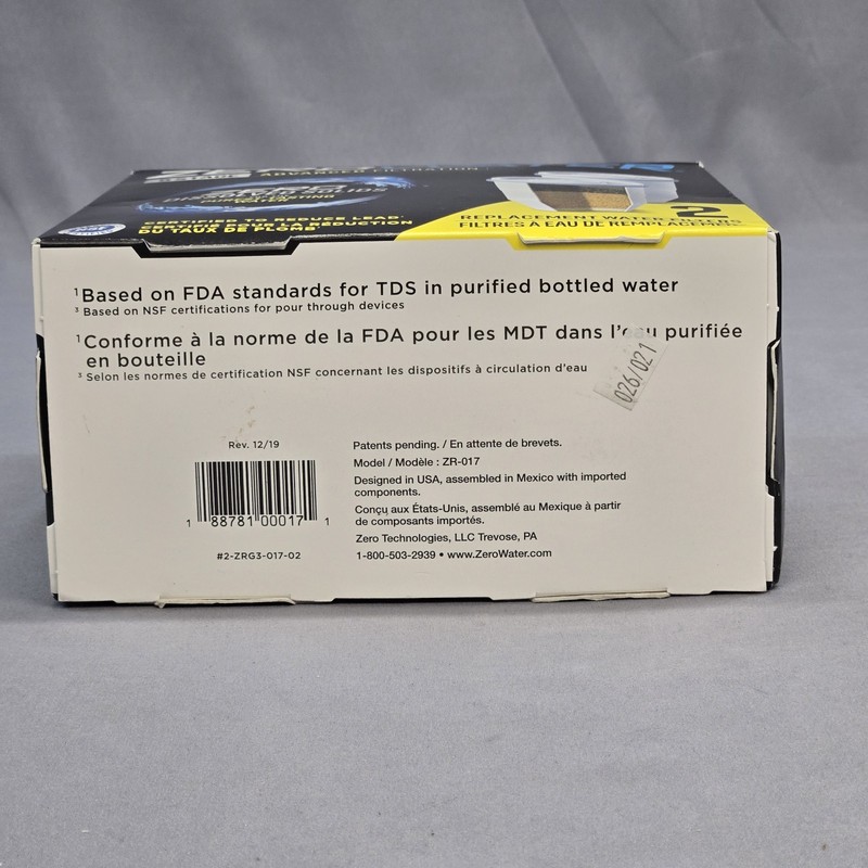 Zero Water 5 Stage Advanced Filtration 2 Pack Replacement Water Filters ZR-017 gallery
