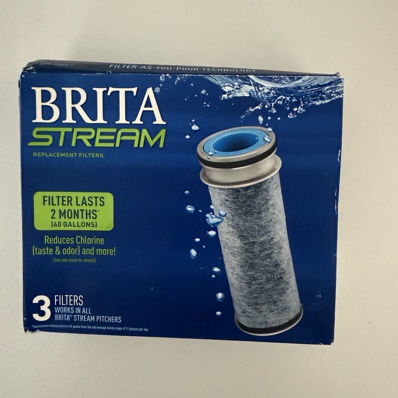 Brita Stream Pitcher Water Filter -Gray, Pack of 2 *READ*