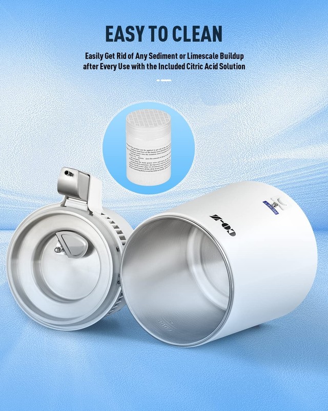 Portable 1.1 Gallon Water Distiller - Fast Distillation & Stainless Steel Design gallery