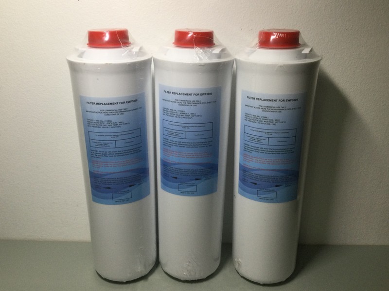 3 PK Water Replacement Filter 51300C for Elkay EWF3000 & EZH2O Filling Station