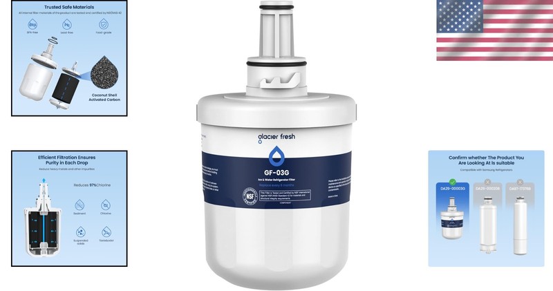 Effortless Water Quality: Samsung Filter Compatible with Aqua-Pure Plus - 1 Pack gallery