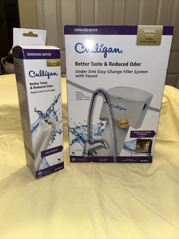Culligan Under Sink Filtration System US-EZ-1 12mo 3000 GAL. Plus Extra Filter