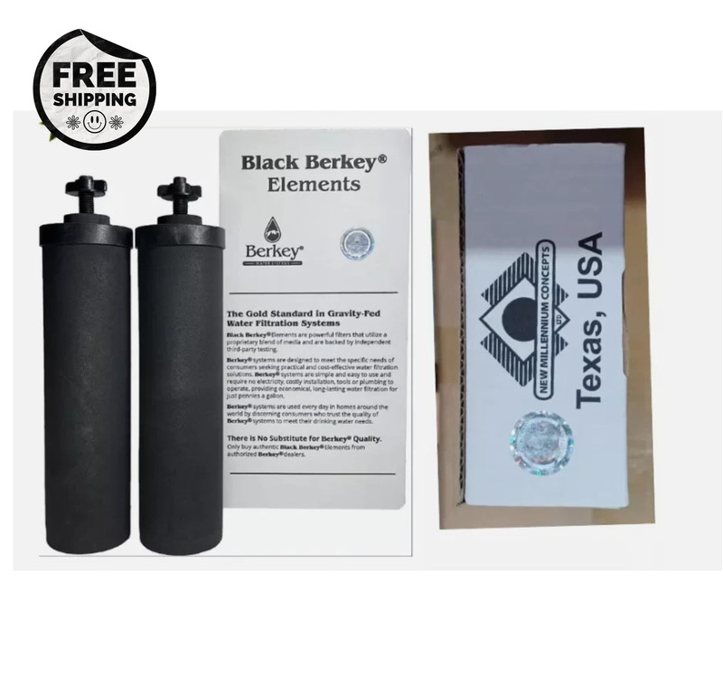 Berkey Authentic Black BB9-2 Water replacement Filters New/Free Shipping