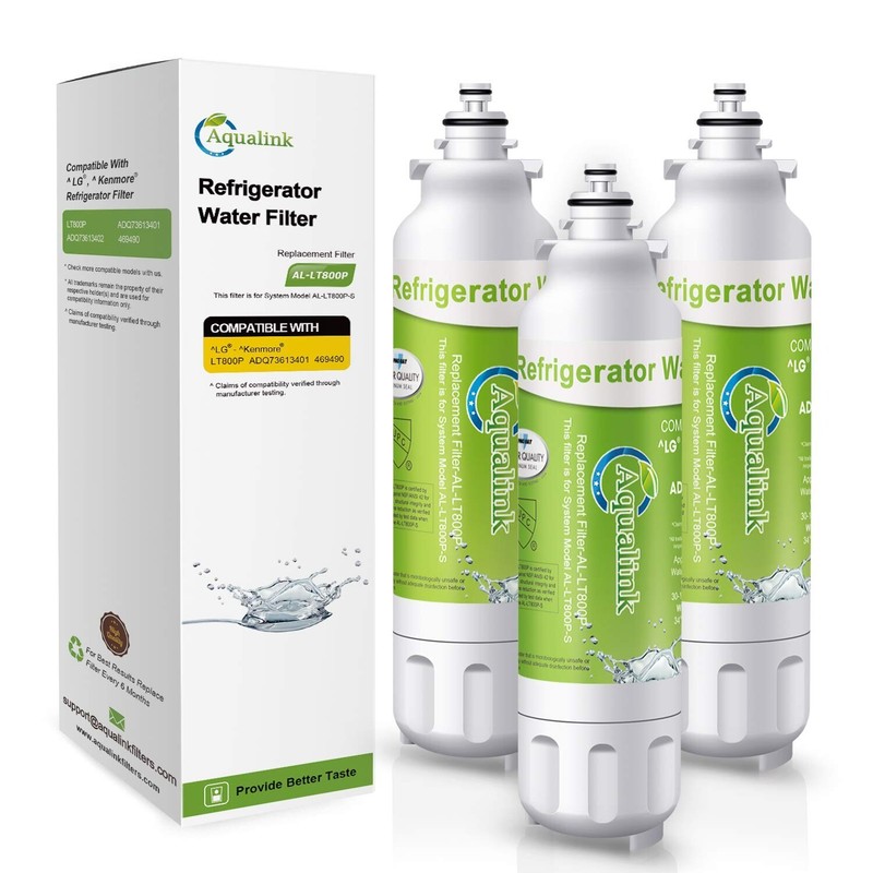 3 Pack Fit For LG LSXS26366S LSXS26326S LT800P ADQ73613401 Water Filter AQUALINK