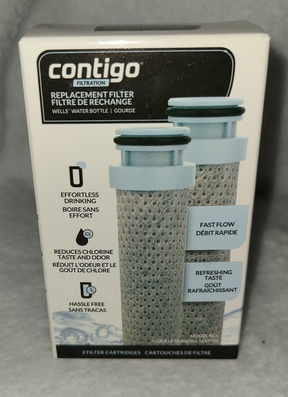 Contigo Replacement Filter 2 per pack Wells Water Bottle Filter New