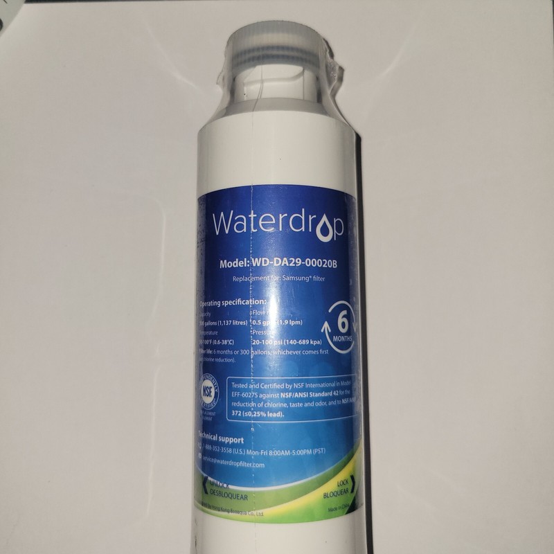 Waterdrop WD-DA29-00020B-Refrigerator Water Filter – White