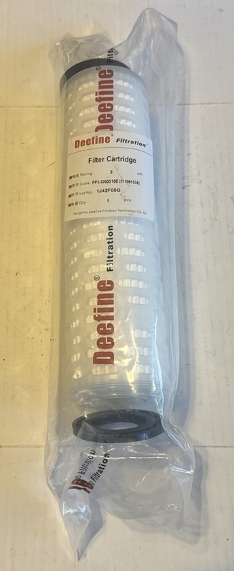 DEEFINE FILTRATION Filter Cartridges PP3-3000D10E – New