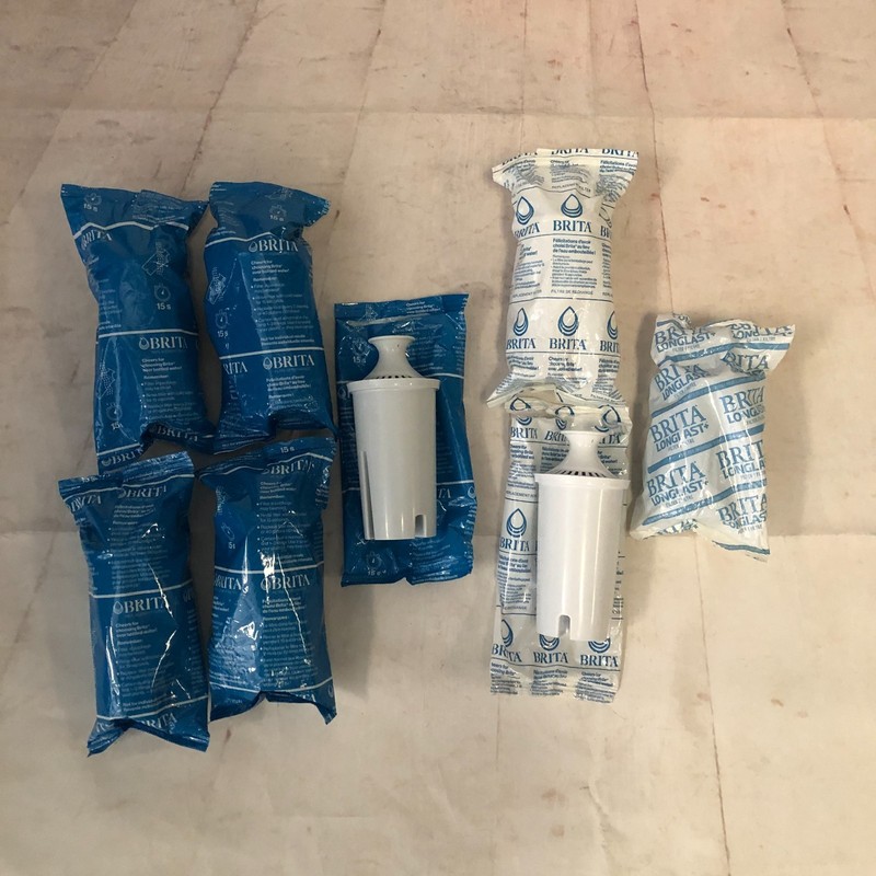 Lot of 7 Brita Standard & 1 Longlast Replacement Water Filters