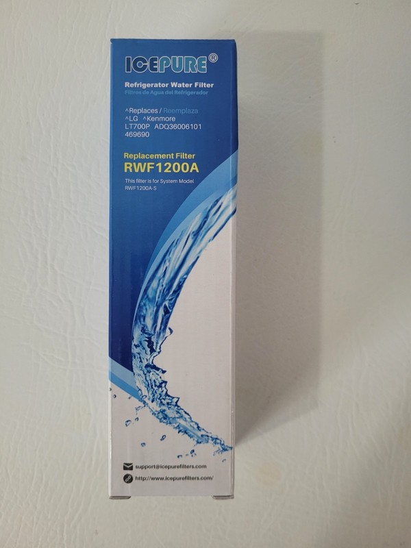 Ice Pure RWF1200A Replacement Water Filter For LG & Kenmore Select Models NOS