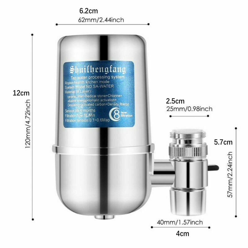 Water Faucet Tap Purifier Filter Drinking Home Kitchen Dining Front Sink Filter gallery