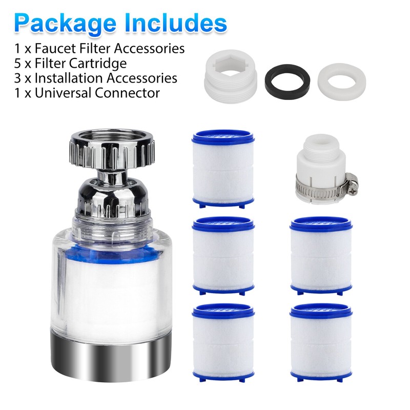 Faucet Water Filter Tap Filtration Kitchen Bathroom Sink Mount Purifier System gallery