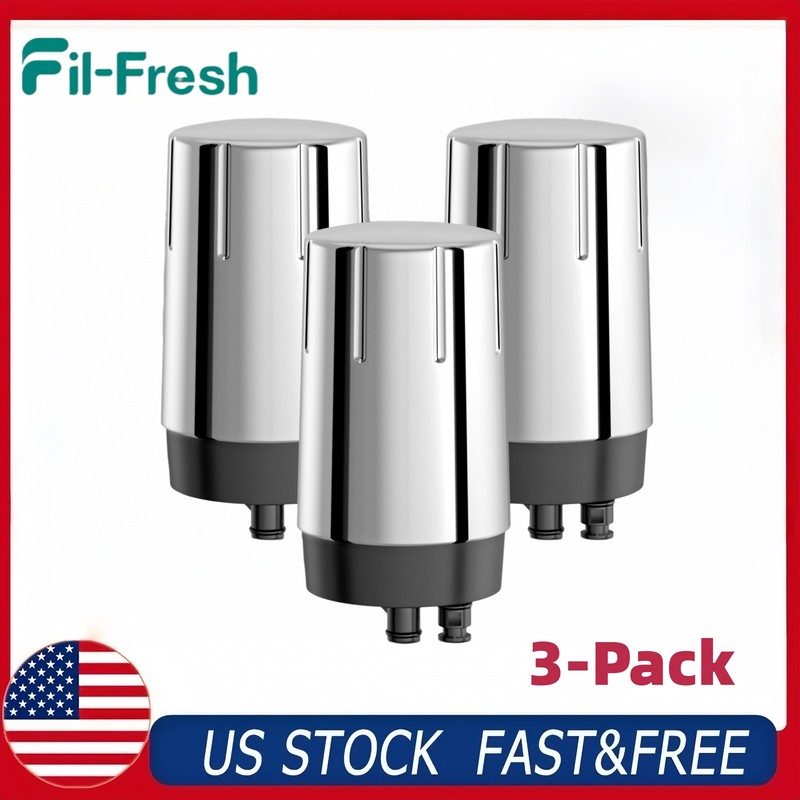 Fil-Fresh 3-Pack Water Filter for Brita Faucet 36311, 36312, FF-100, FR-200 NSF