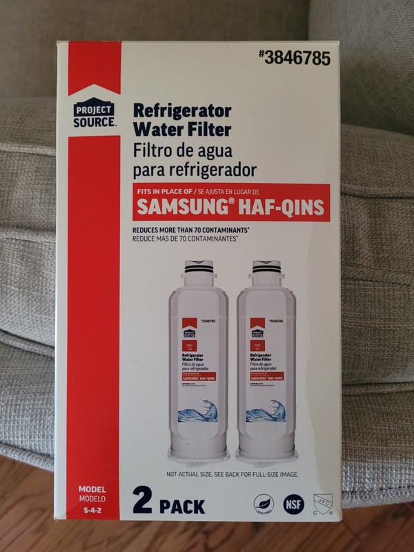 Project Source Water Filter S-4-2 Fits Samsung HAF-QINS, 1 Filter