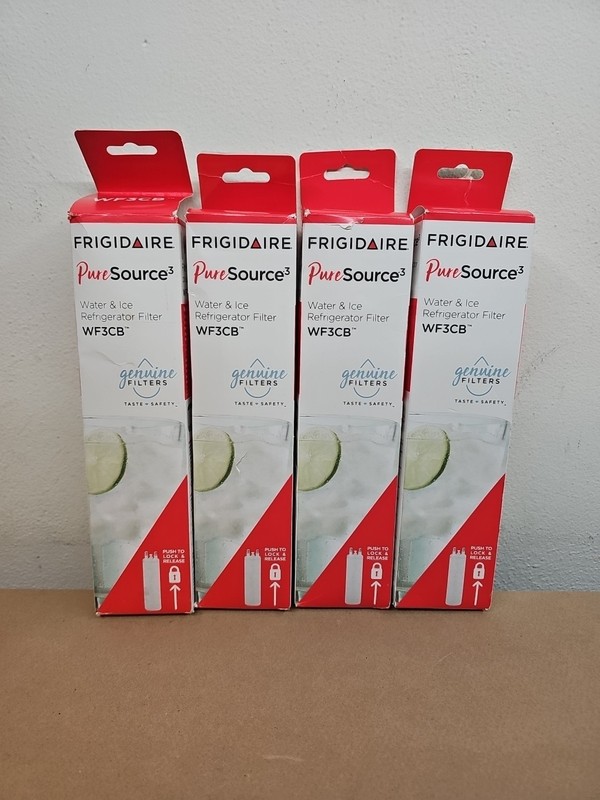 NEW LOT OF 4 OEM Frigidaire WF3CB Pure Source 3 Water & Ice Refrigerator Filter gallery