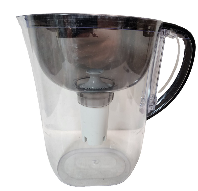 Brita Large Water Filter Pitcher for Tap and Drinking Water with Smartlight, Blk