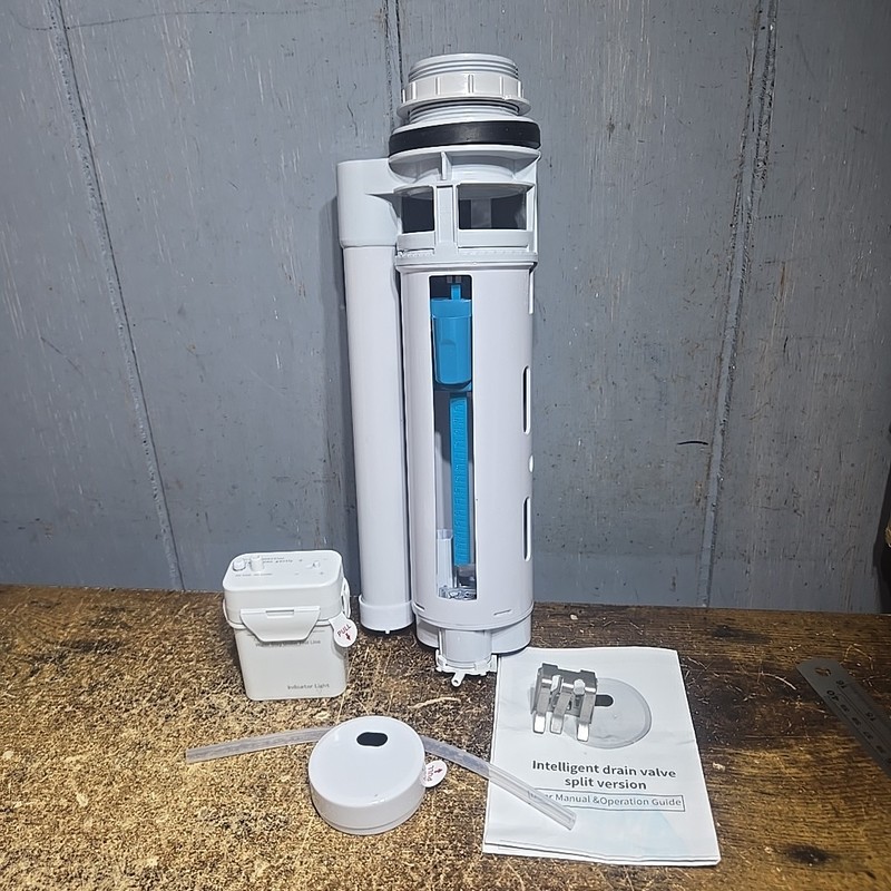 2-Inch Automatic Toilet Flusher – Dual Flush Valve with Button, Repair Kit for 2