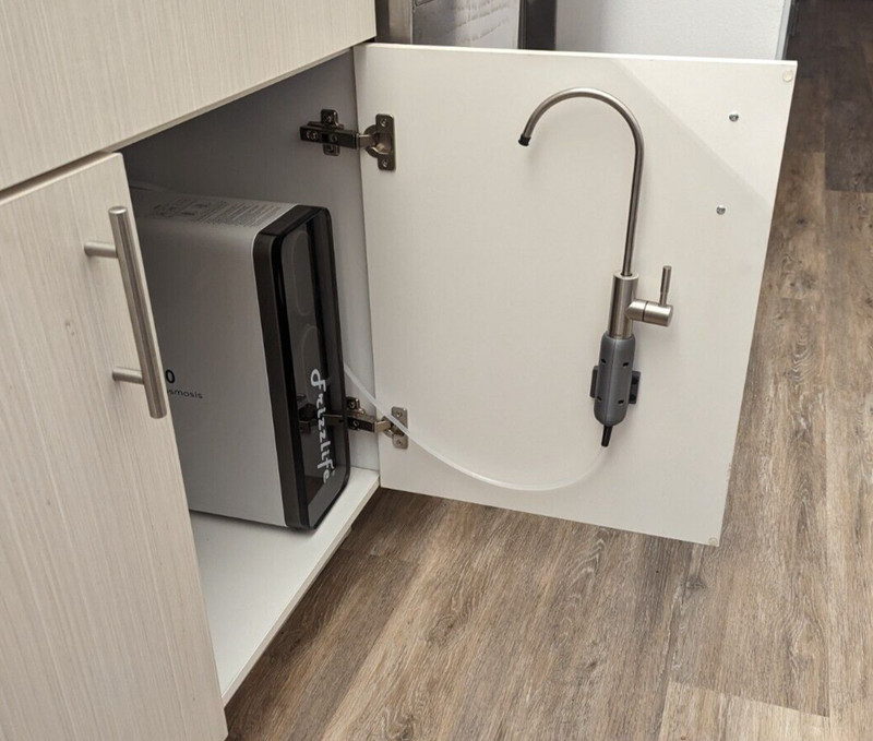 Reverse Osmosis Faucet Mounting Solution for Apartments 3D printed Under Cabinet