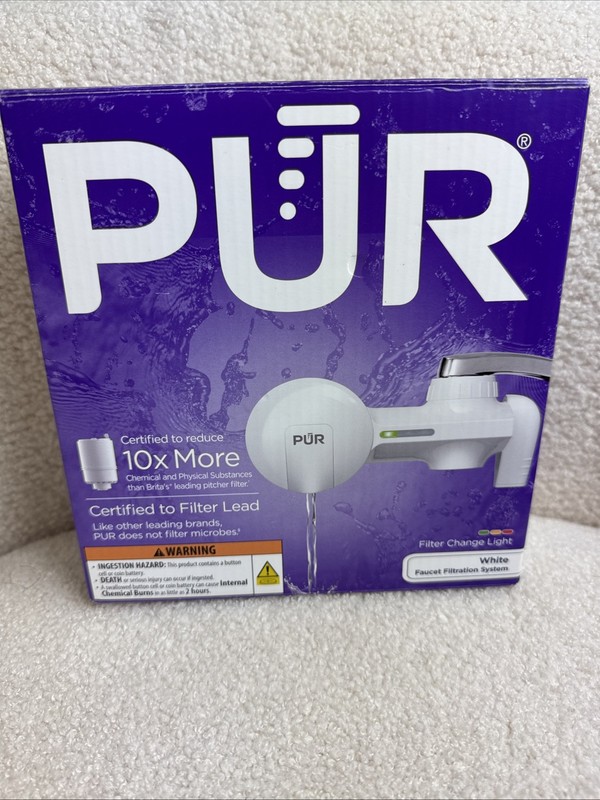 PUR MAX•ION Removes 99% Lead Reduces Chlorine PFM150W White Faucet Filter