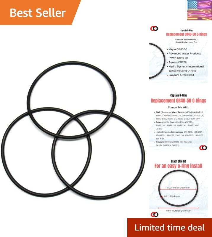 Viqua Compatible OR40-50 / Aquios OR236 / Simpure DB10,DB20 Filter Housing O-…