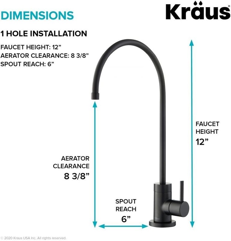 Purita Lead-Free Faucet in Matte Black - 1 GPM, Modern Kitchen Essential gallery