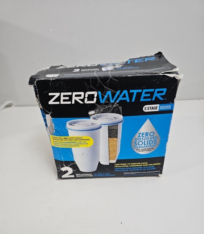 ZeroWater (2-PACK) Official Replacement Filter 5-Stage 0 TDS Filter Replacement