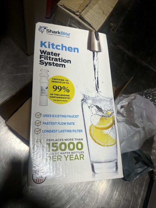 SharkBite Kitchen Water Filtration System SBKF20, Compact, Undersink