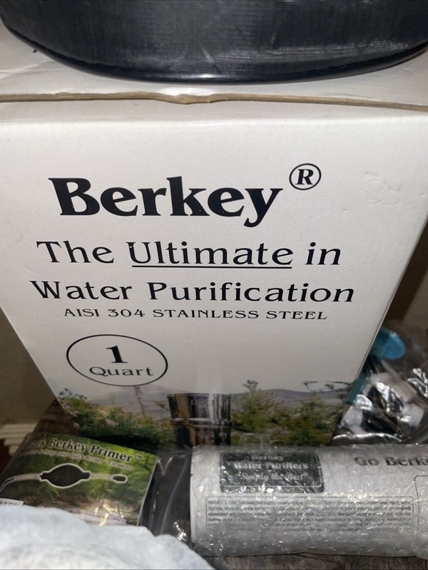 Go Berkey Water Filter Kit with Black Berkey Purification Element Filter 1 Qt gallery