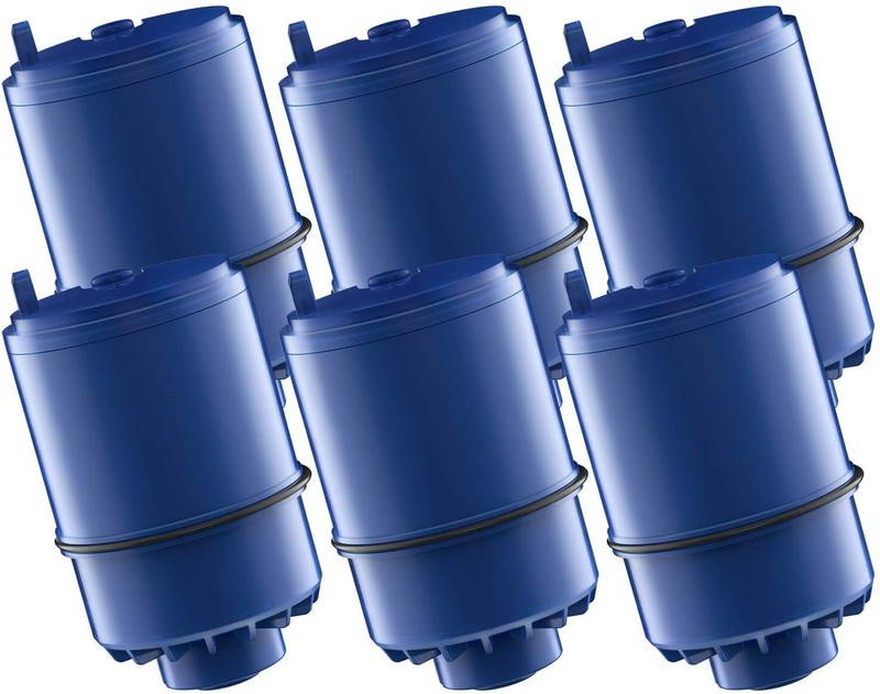 AQUA CREST Water Filter Replacement for RF-9999® Faucet , NSF Certified, 6 Pack