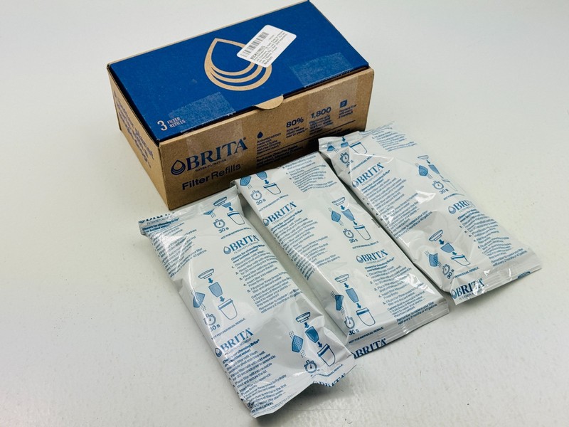 3 Pack NEW SEALED Brita Water Filter Refills B0CKV1MDZL for Pitchers & Dispenser