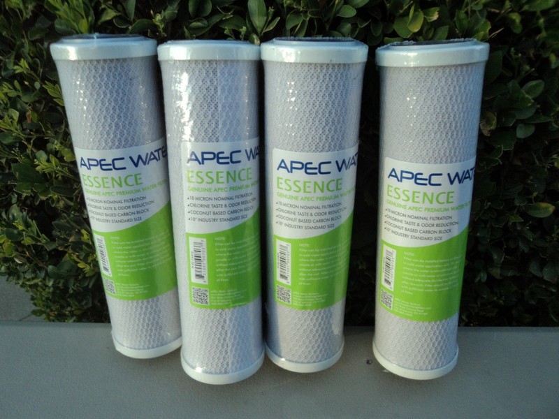 New Lot of 4 Apec Water Carbon Filter 10″ Carbon Block Water Filter FI-ES-CAB10