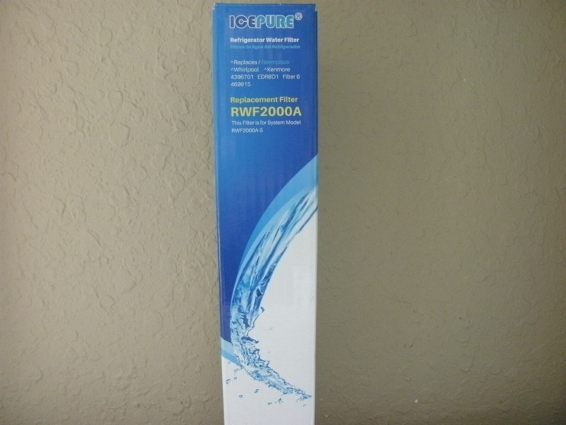ICE PURE REFRIGERATOR WATER FILTER REPLACEMENT FILTER (RWF2000A) (NEW)