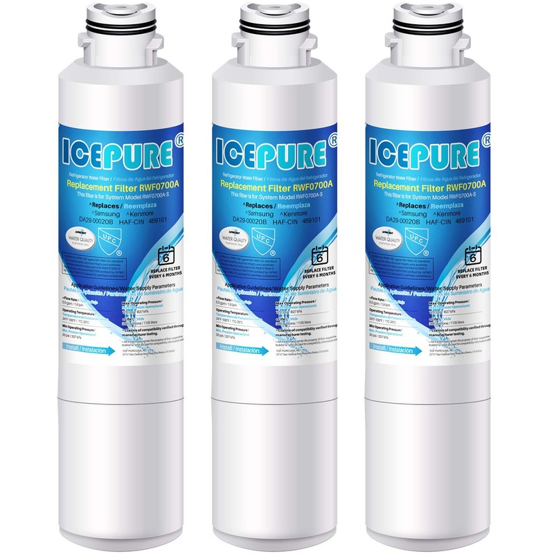 ICEPURE DA29-00020B Samsung Refrigerator Water Filter Replacement, 3 PACK